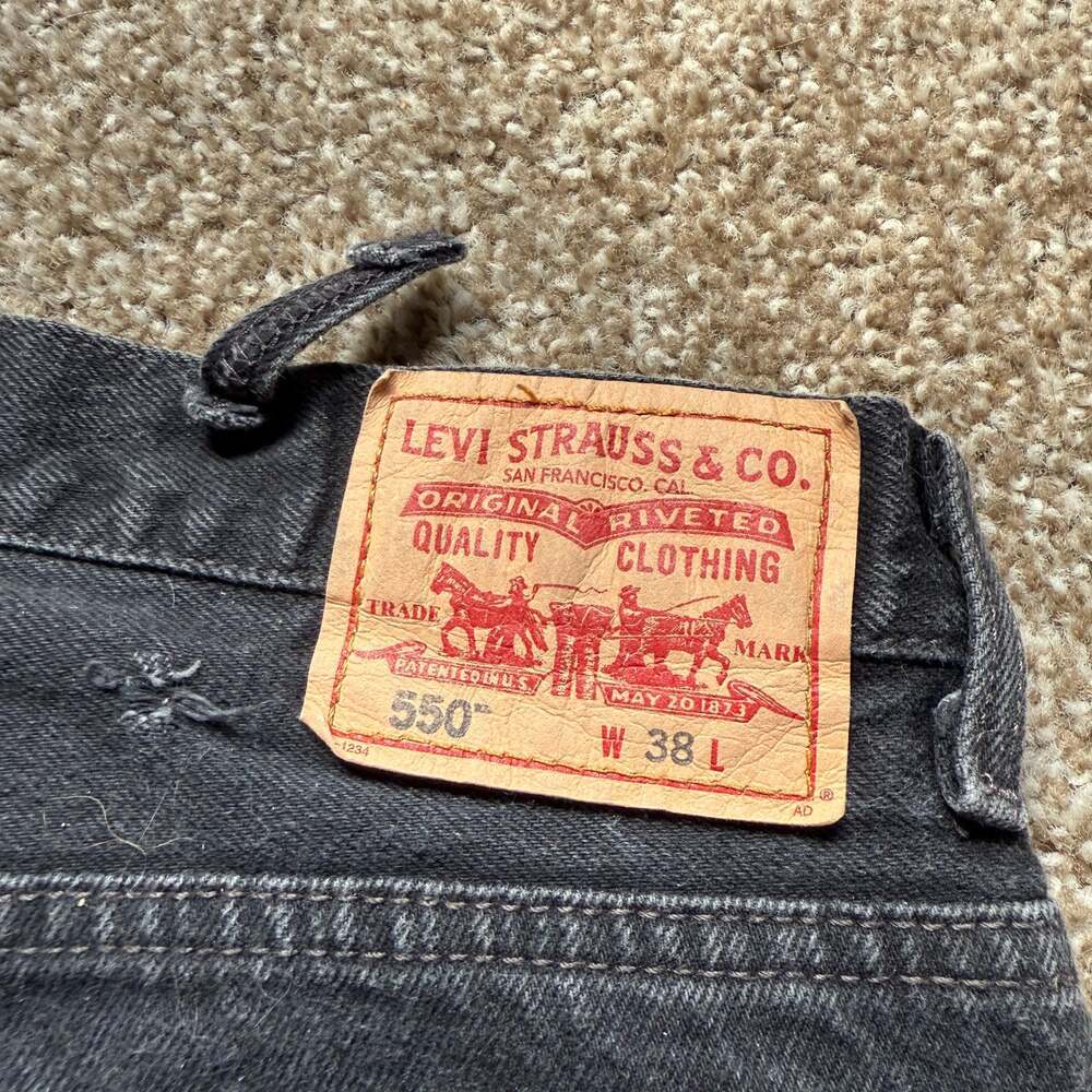 Black Levi's Denim Jean Shorts - Picture 3 of 6